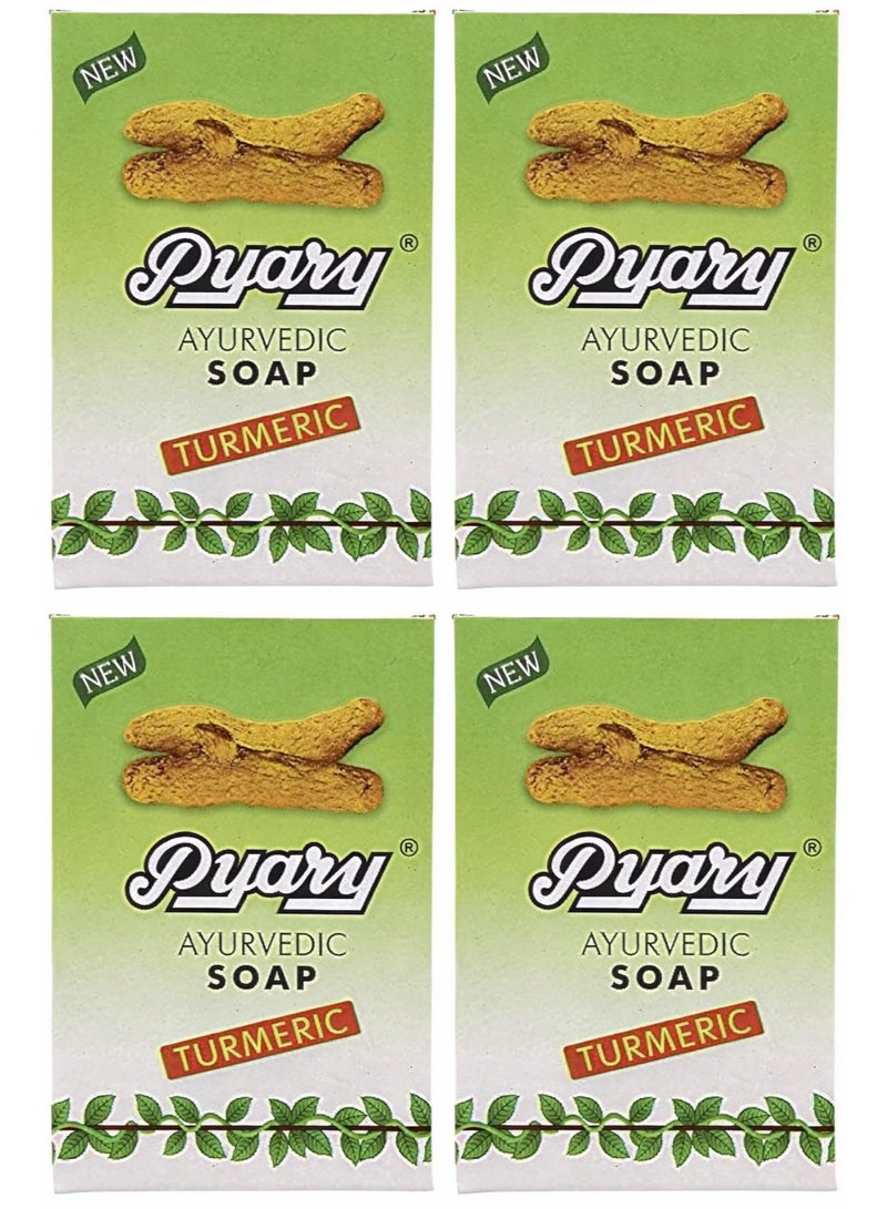 Pyary Turmeric Soap 75g 4 Pieces